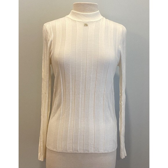 SANDRO Paris Ribbed Logo Lightweight Sweater Size 4 US XL NWT $245 MSRP - Picture 2 of 12